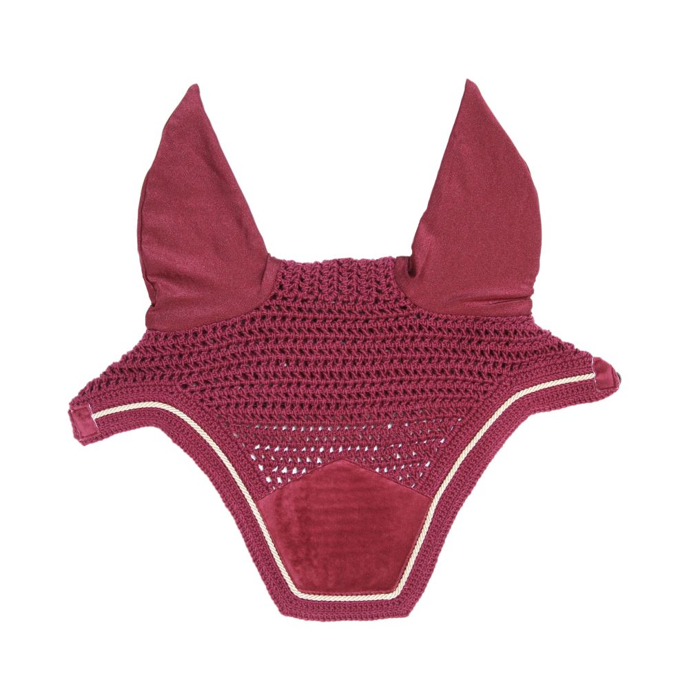 KENTUCKY® HORSEWEAR Fliegenhaube Wellington Velvet, fuchsia