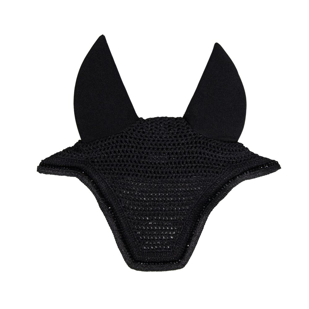 KENTUCKY® HORSEWEAR Fliegenhaube Wellington Glitter Stone Soundless, schwarz