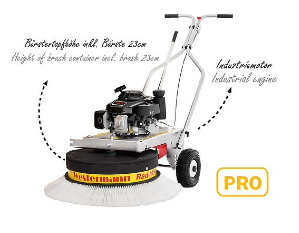 WESTERMANN Radialbesen WR 870 Honda PRO - GXV 160 OHV Technik Industriemotor