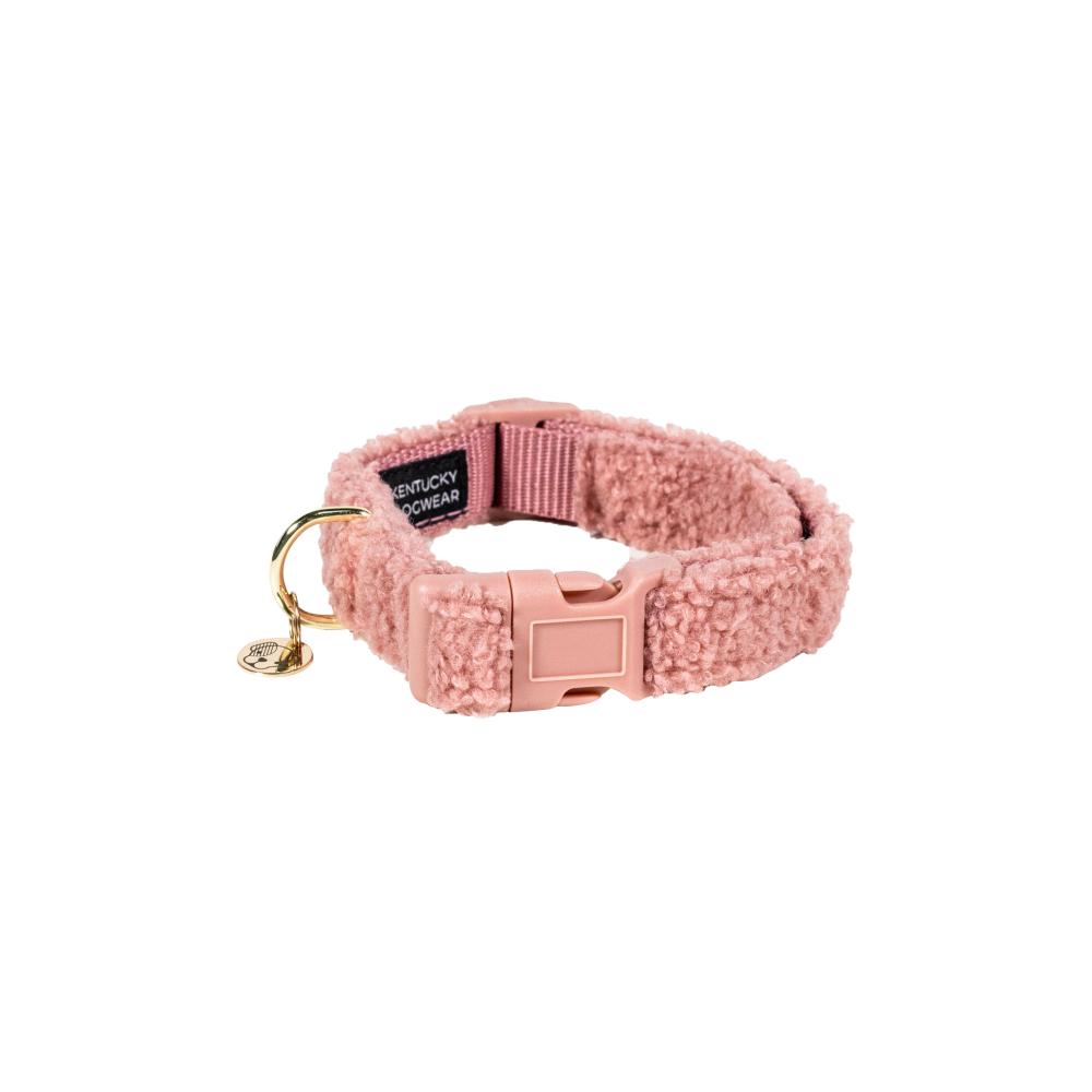 KENTUCKY® DOGWEAR Hundehalsband aus Teddyfleece, altrosa