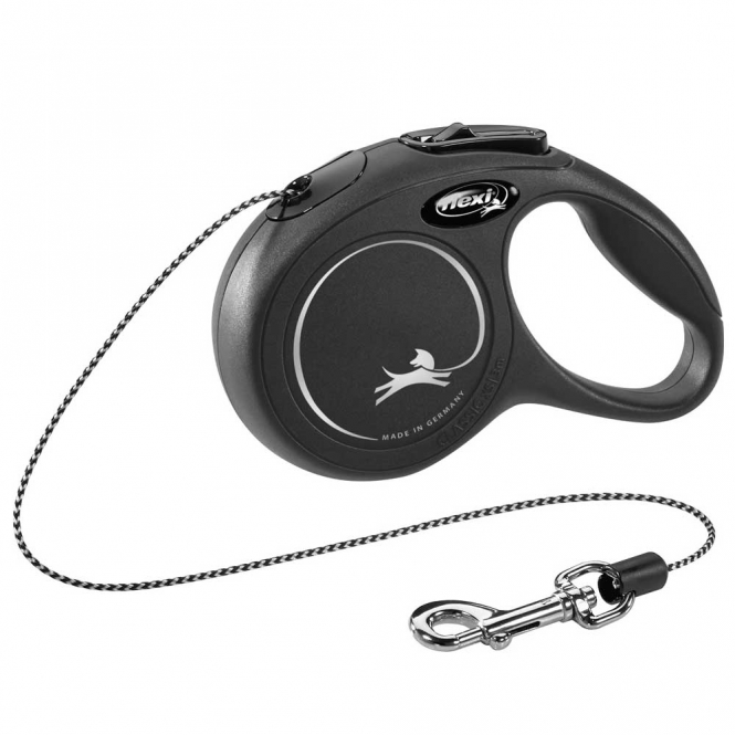 FLEXI Rollleine New CLASSIC Seil - 3m, bis 8kg 