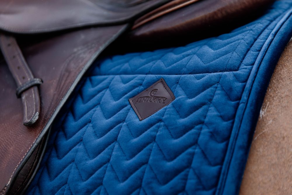 KENTUCKY® HORSEWEAR Skin Friendly Schabracke Velvet Springen, marine