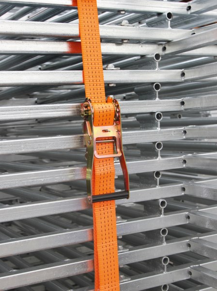 KERBL Ratschenzurrgurt mit Spitzhaken, 2-teilig, orange