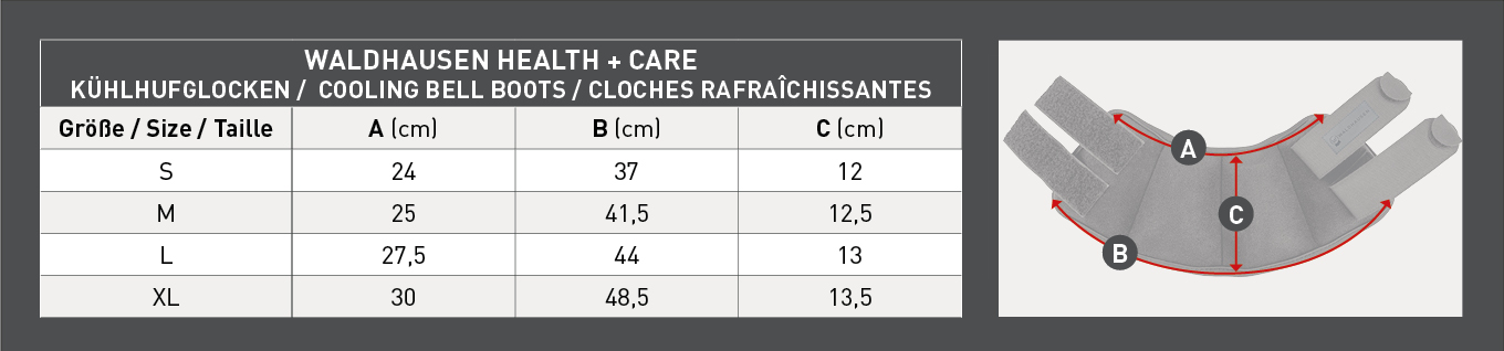 WALDHAUSEN Health + Care Kühlhufglocken