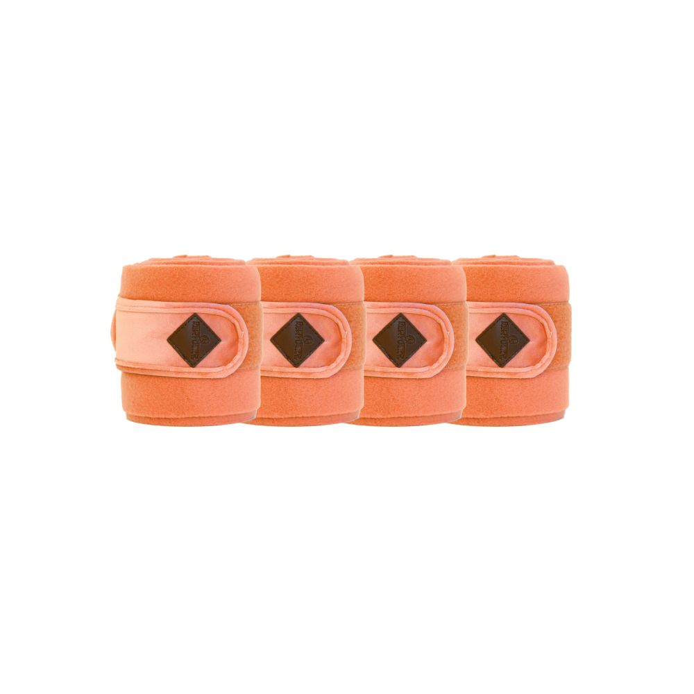 KENTUCKY® HORSEWEAR Fleecebandagen Velvet, 4er-Set, orange