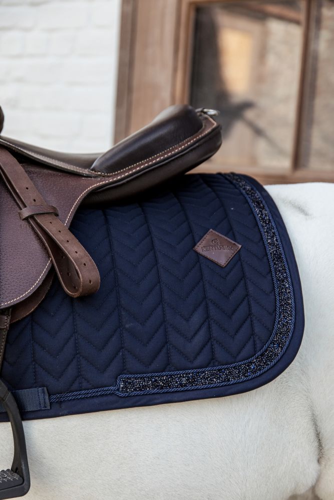 KENTUCKY® HORSEWEAR Pony-Schabracke mit Glitzereinfassung Springen, marine