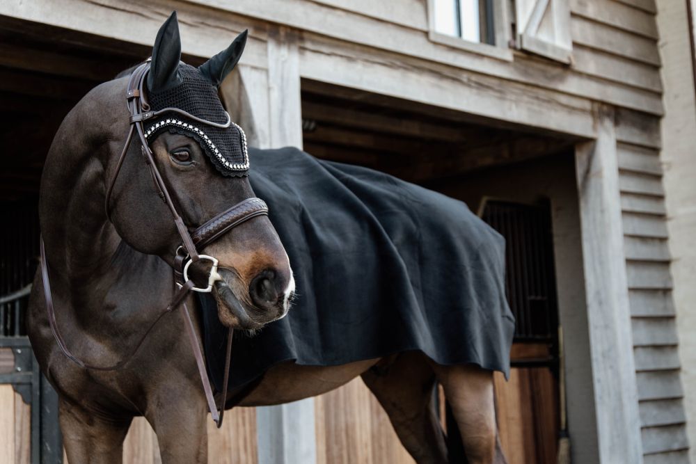 KENTUCKY® HORSEWEAR Fleecedecke Square Heavy, schwarz