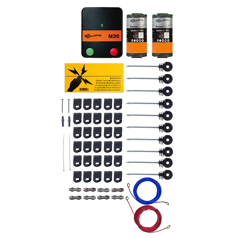 GALLAGHER Elektrozaun Kit für Katzen M35, 230 V