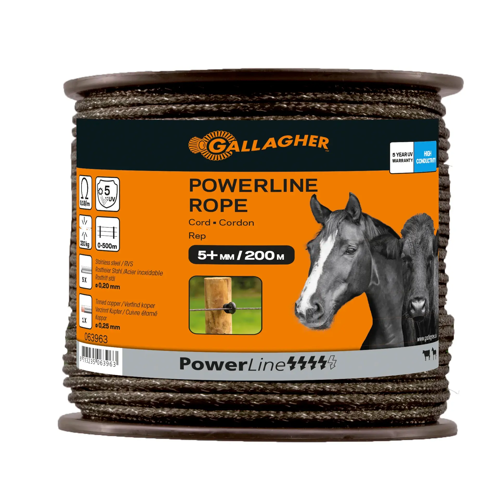 GALLAGHER PowerLine-Cord, terra