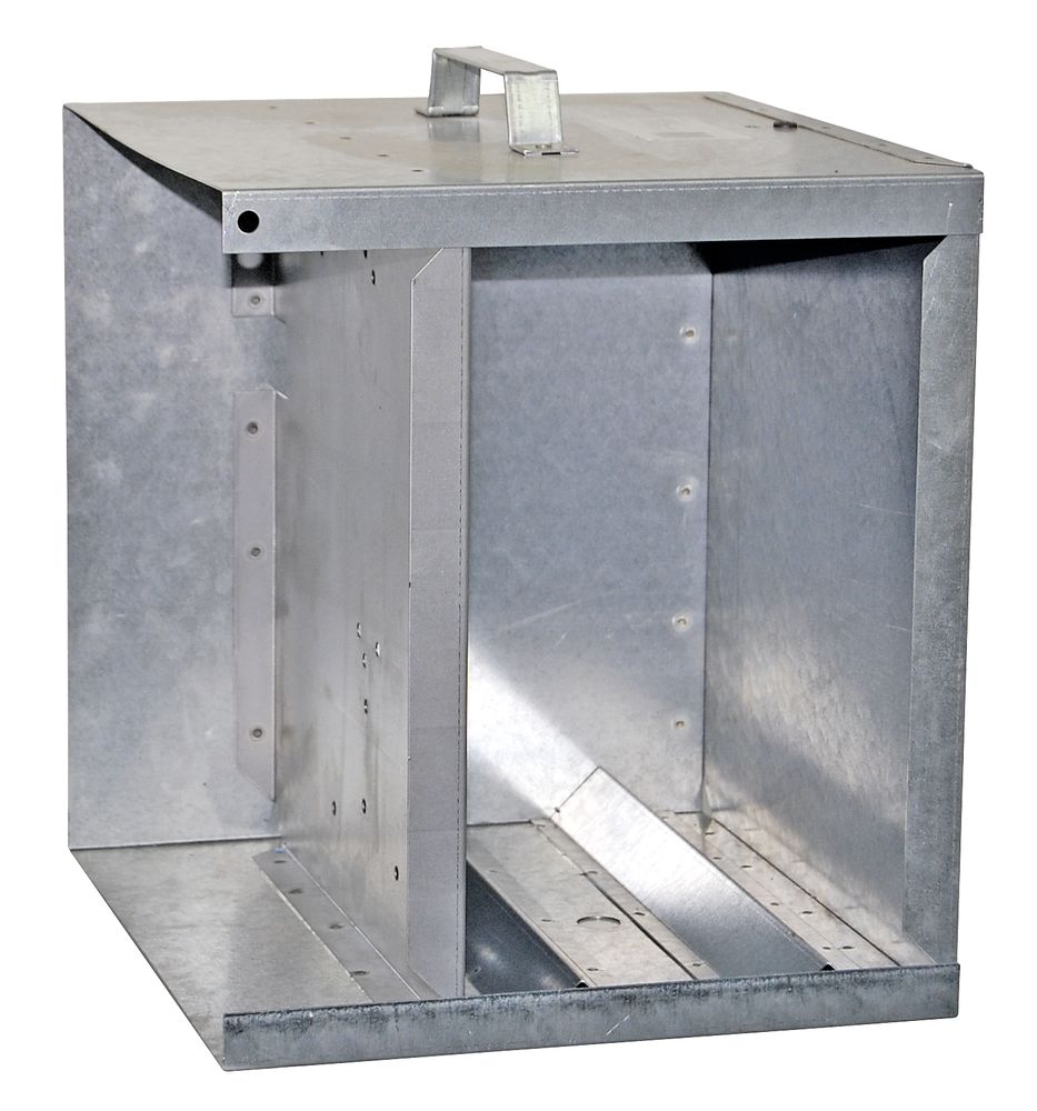 Elektrifizierte Sicherheitsbox für Weidezaungeräte (mit Aufstellpfahl)