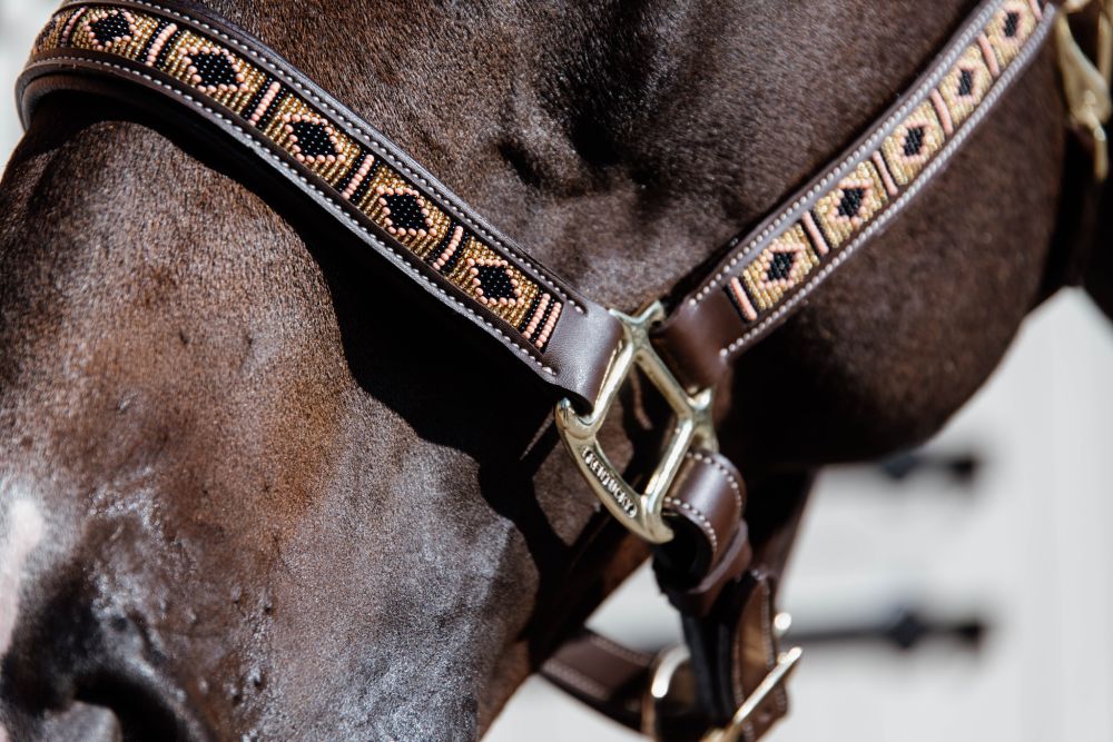 KENTUCKY® HORSEWEAR Pearls Halfter, gold