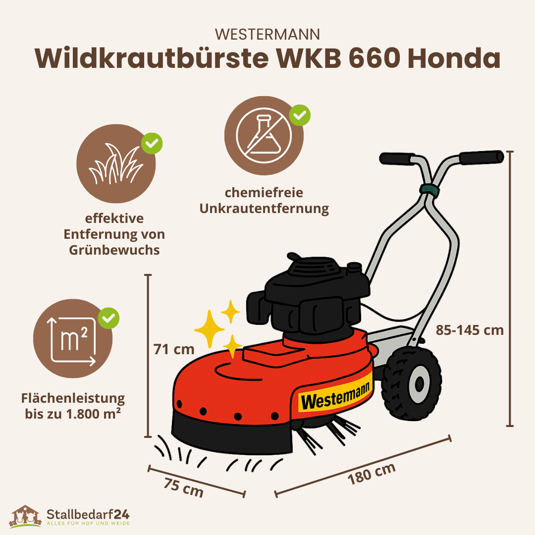 WESTERMANN Wildkrautbürste WKB 660 Honda