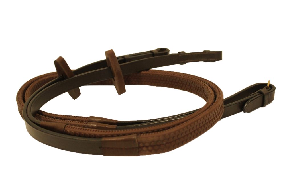 HORSEWARE® Micklem® Rubber Reins, brown