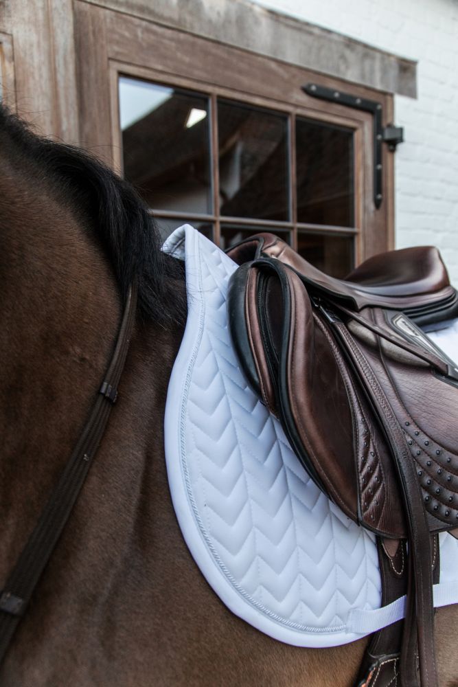 KENTUCKY® HORSEWEAR Schabracke Fishbone Competition Springen, weiß