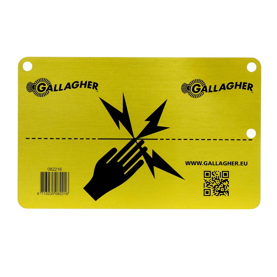 GALLAGHER Aluminium EU Warnschild