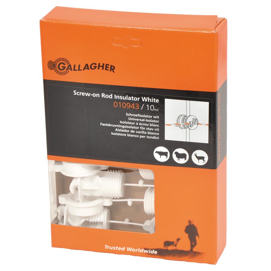 GALLAGHER Universal-Isolator weiß, Pfähle ø 6-14 mm