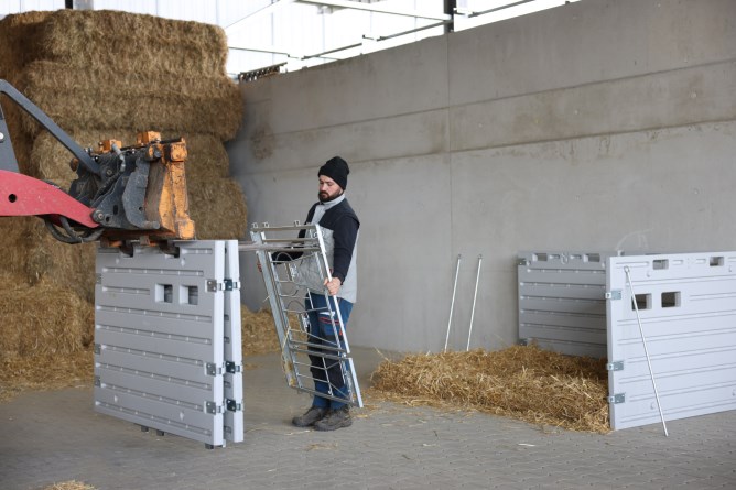 KERBL Modulare Kälberbox Einzelbucht wandständig