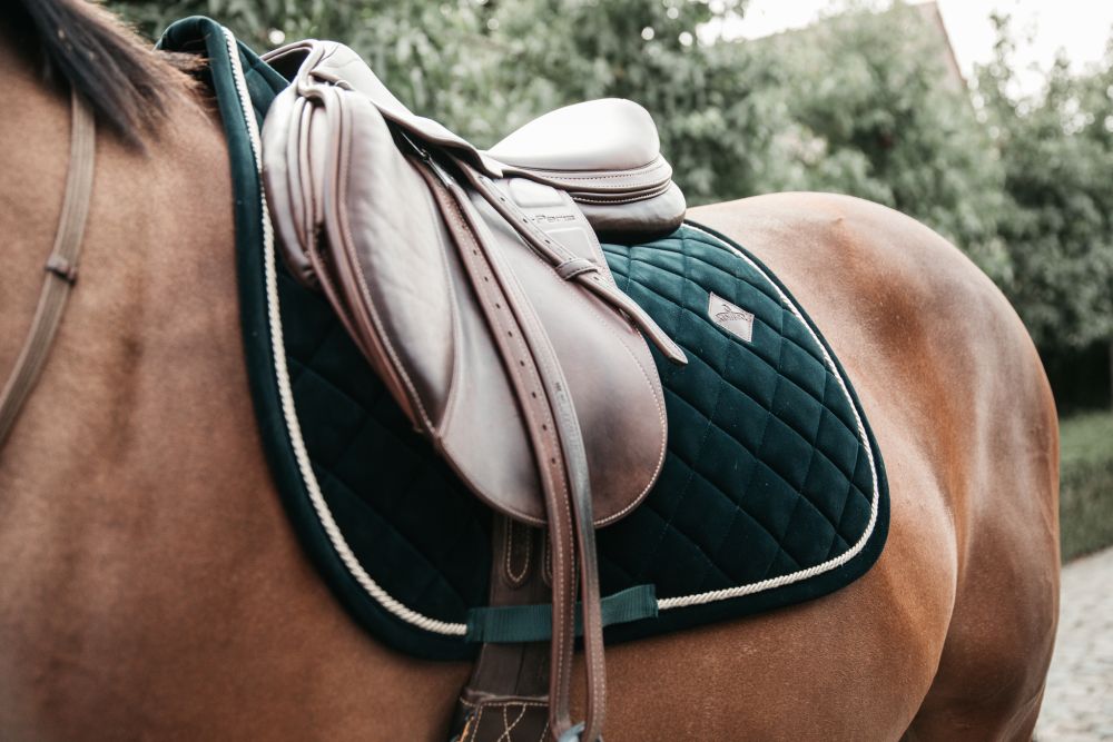 KENTUCKY® HORSEWEAR Schabracke Cord Springen, pinien-grün