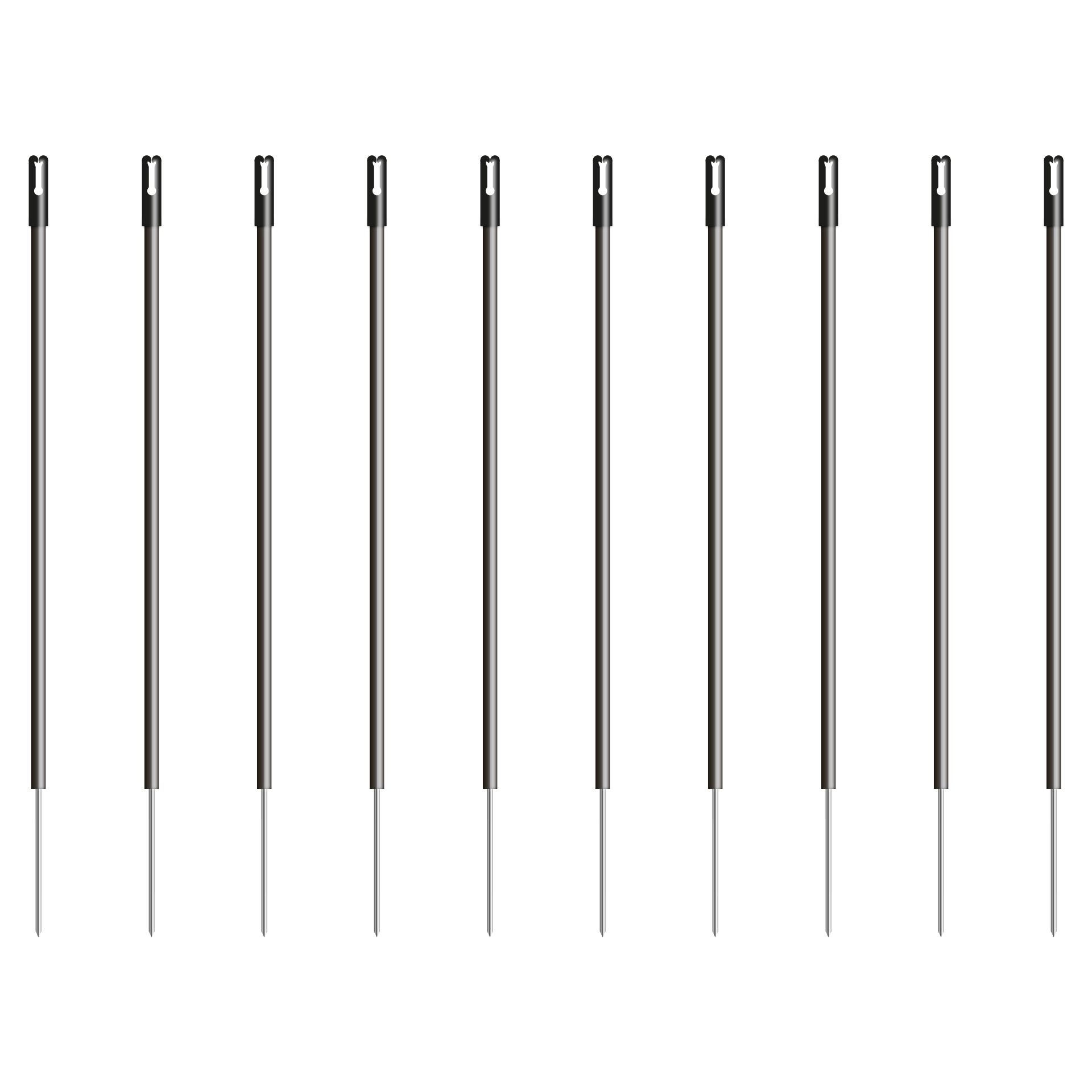 GALLAGHER Kunststoffpfahl, schwarz, Ø 13 mm (10 Stück)