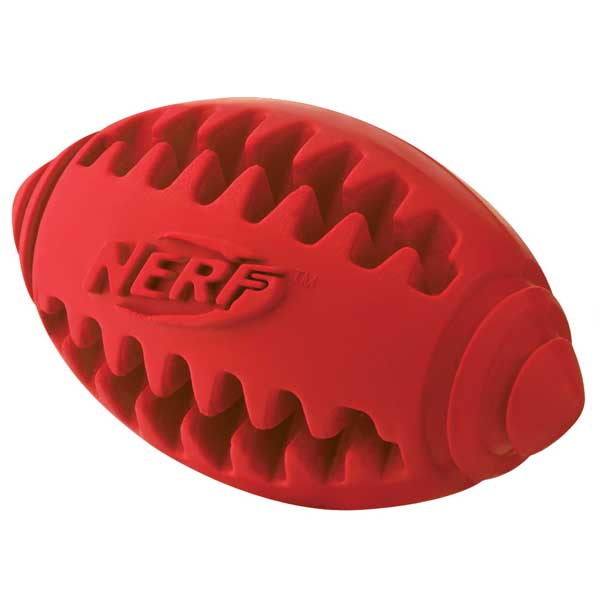 NERF DOG Teether Football zur Zahnpflege 
