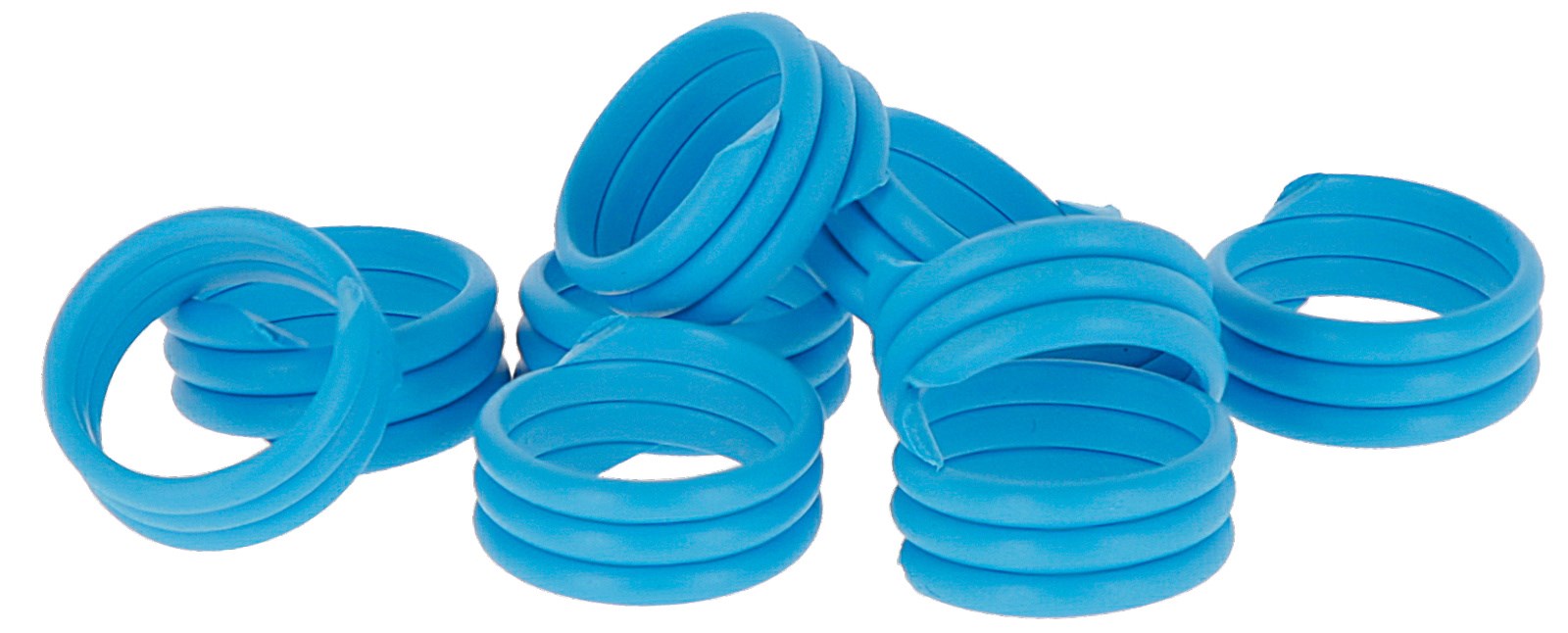 KERBL Spiralringe, blau, 100 Stück 