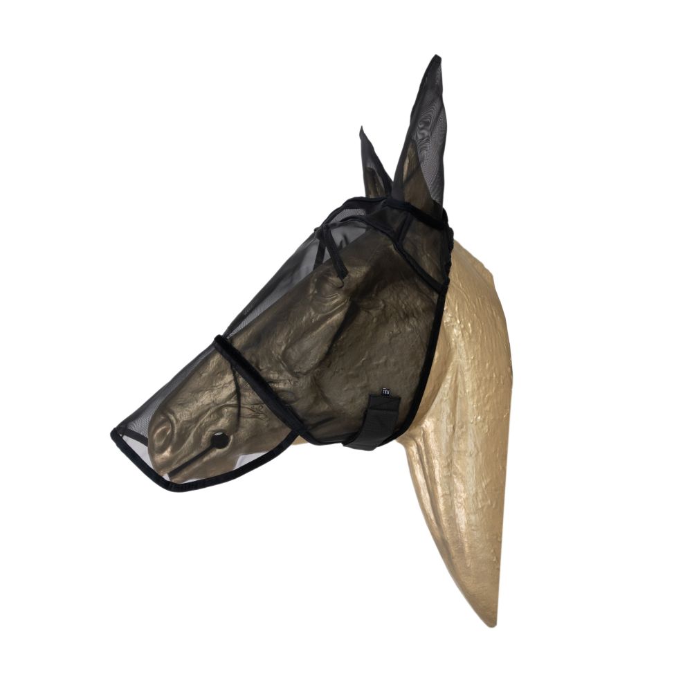 KENTUCKY® HORSEWEAR Fliegenmaske mit Ohren- und Nüsternschutz, schwarz