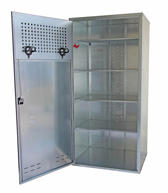 GROWI® Universalschrank mit Vorrichtung für Vorhangschloss, 90 cm breit