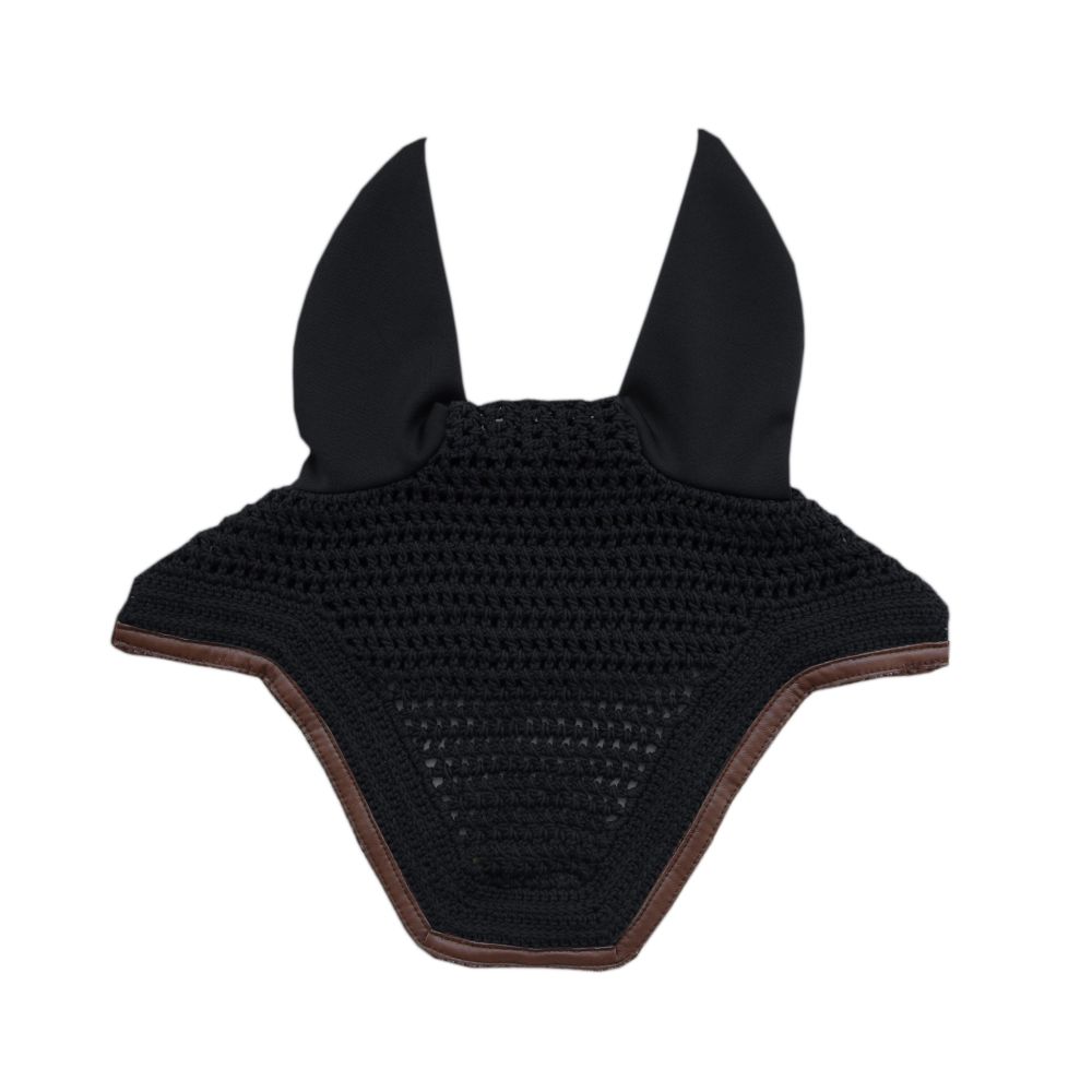 KENTUCKY® HORSEWEAR Fliegenhaube Wellington Leder, schwarz