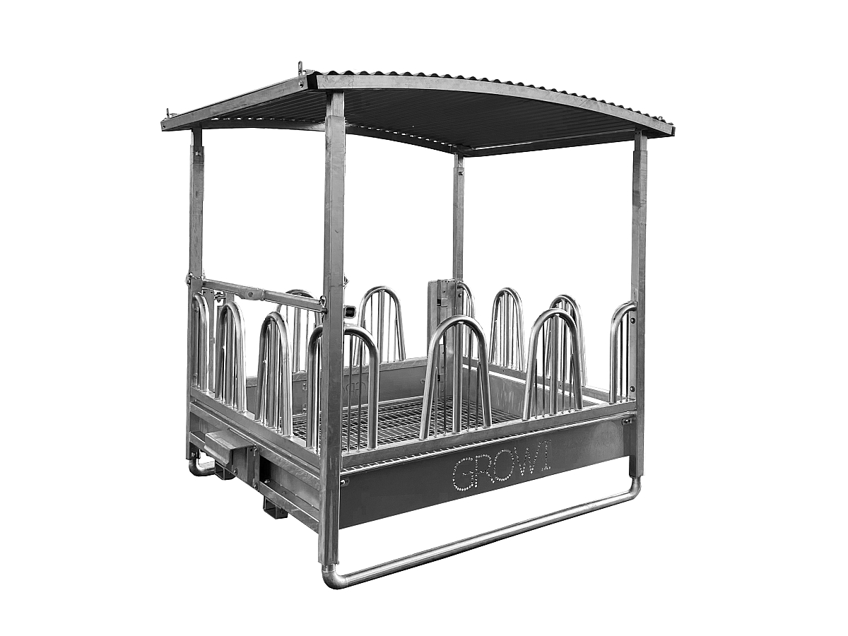 GROWI® Quaderraufe Comfort-Line Plus mit Palisadengitter