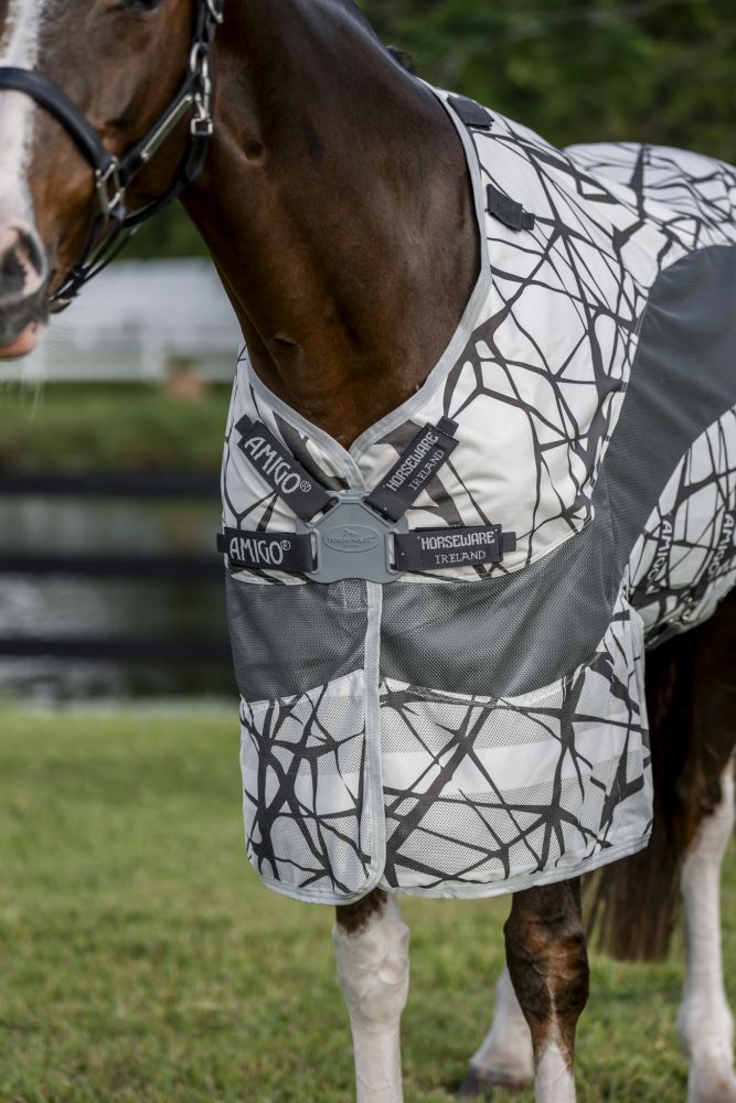 HORSEWARE® Fliegendecke Amigo ® CamoFly 3-in-1 Plus, CamoFly Print/grey 