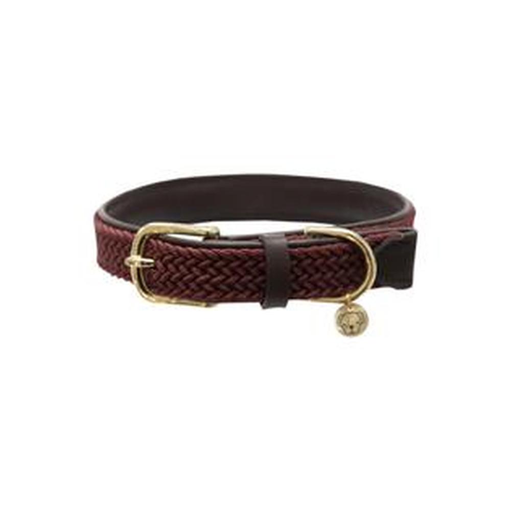 KENTUCKY® DOGWEAR Hundehalsband geflochtenes Nylon, bordeaux