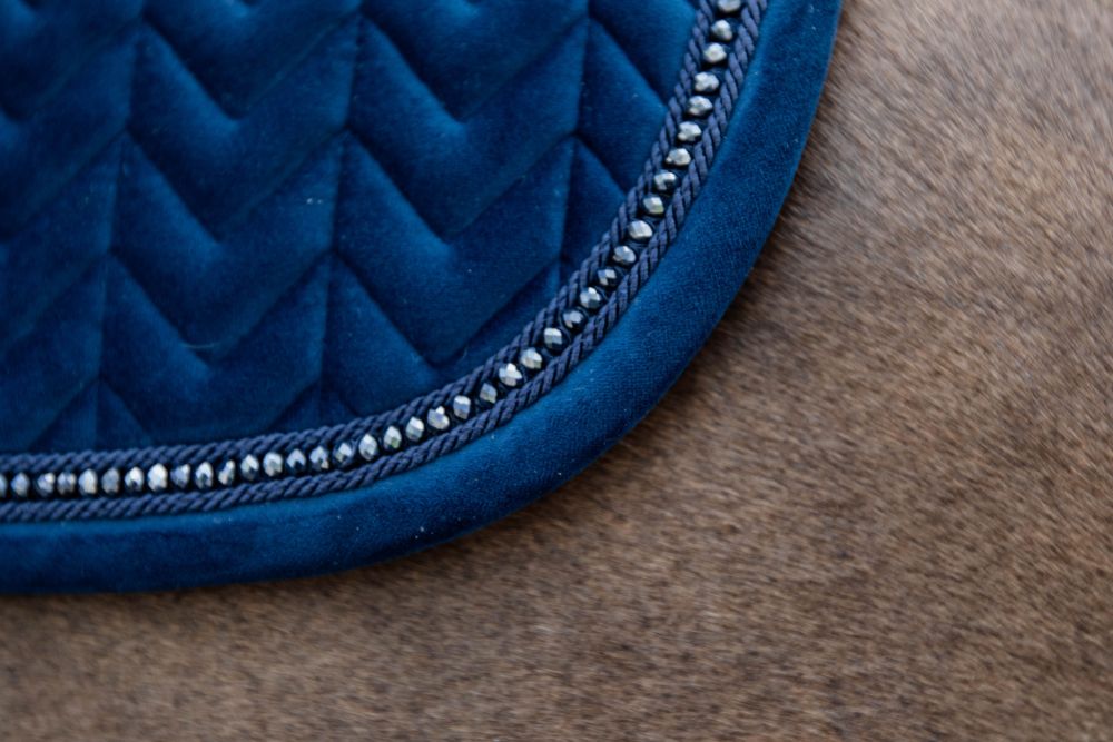 KENTUCKY® HORSEWEAR Schabracke Velvet Pearls Springen, marine