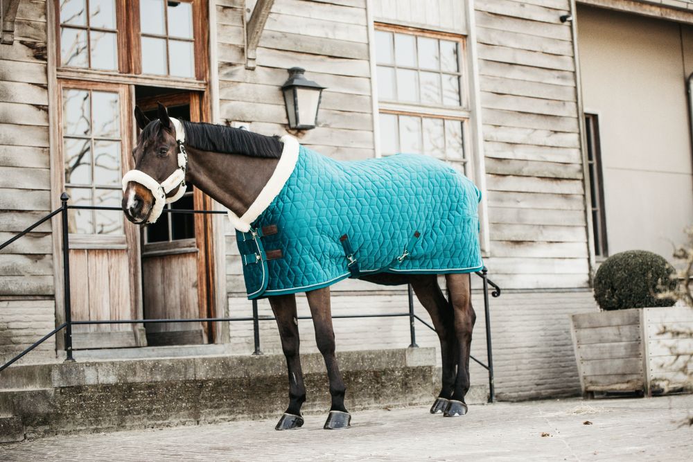 KENTUCKY® HORSEWEAR Turnierdecke Velvet, smaragdgrün