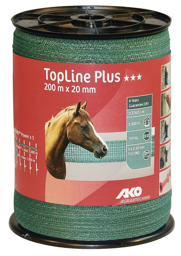 AKO TopLine Plus Weidezaunband, Breite: 20 mm