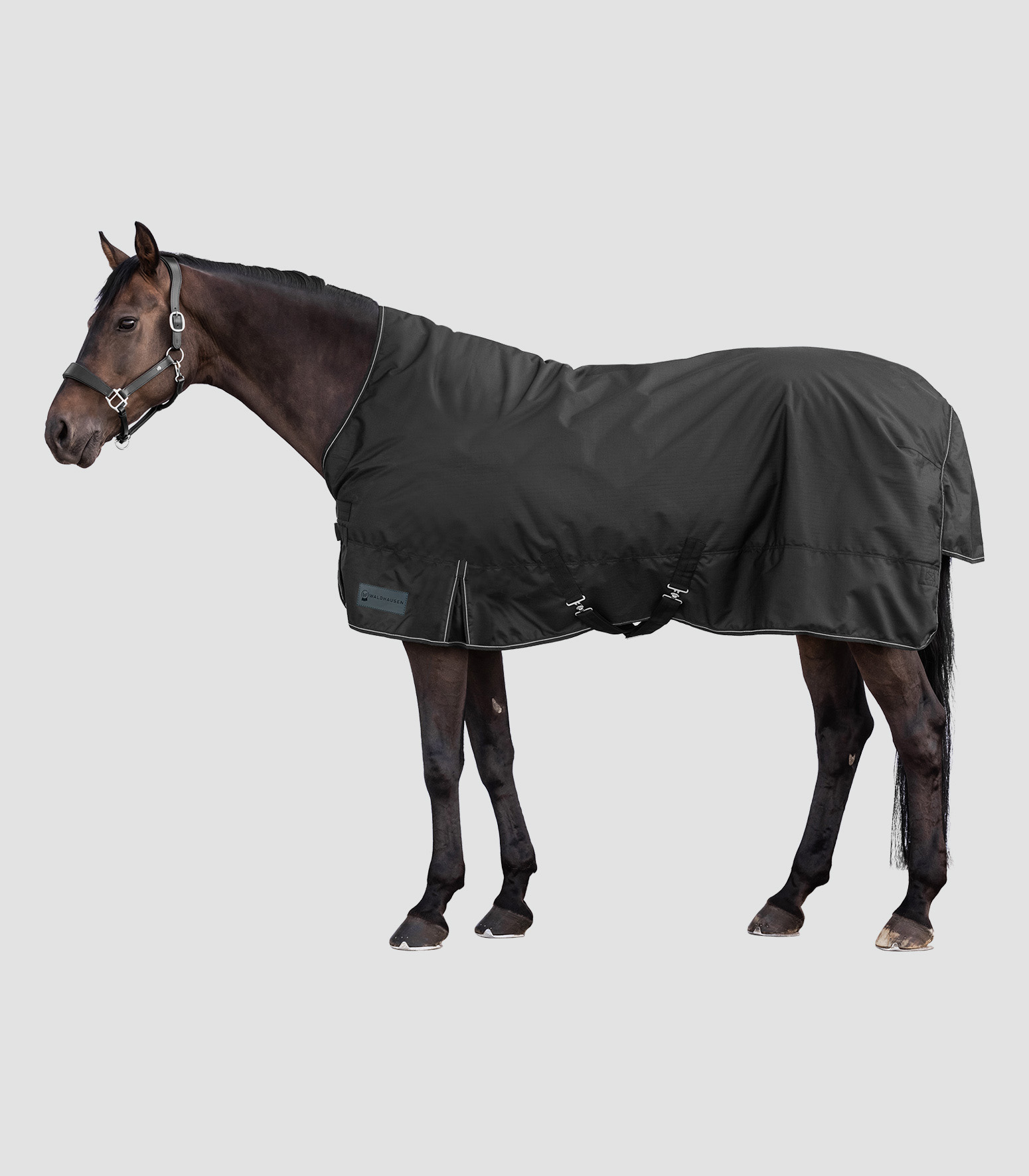 WALDHAUSEN NORDIC Outdoordecke High Neck, 200 g, schwarz