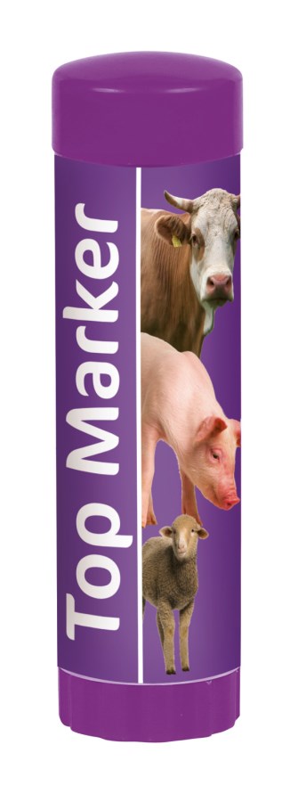 Kerbl Viehzeichenstift TopMarker in Violett in einer praktischen Drehhülse zur einfachen Kennzeichnung von Vieh.