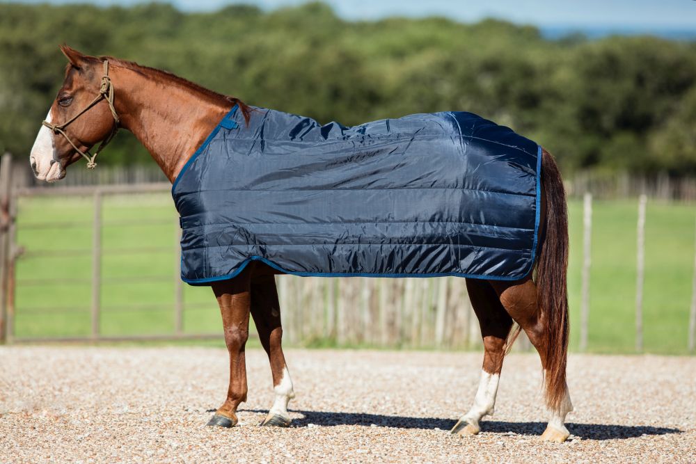 HORSEWARE® Amigo® Bravo 12 Plus Bundle Turnout, 50 g (+ 100 g & 200 g Liner), navy/titanium 