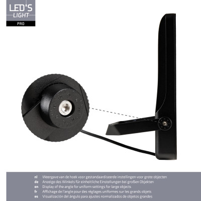 SHADA Flutlicht - 200 W 30.000 lm 3.000 K/4.000 K/5.000 K - San'an LED - schwarz 