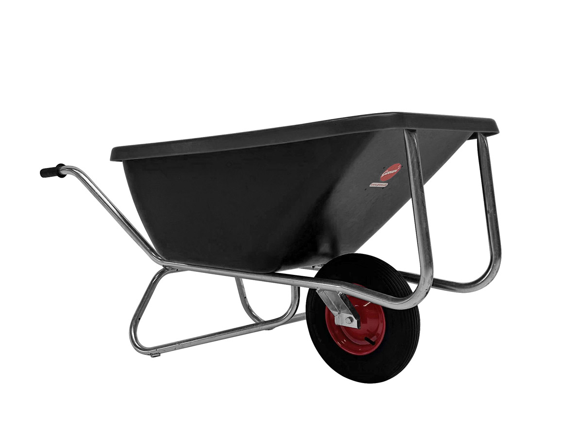 GROWI® Compactkarre Big Ben 1-rädrig 180 l in schwarz