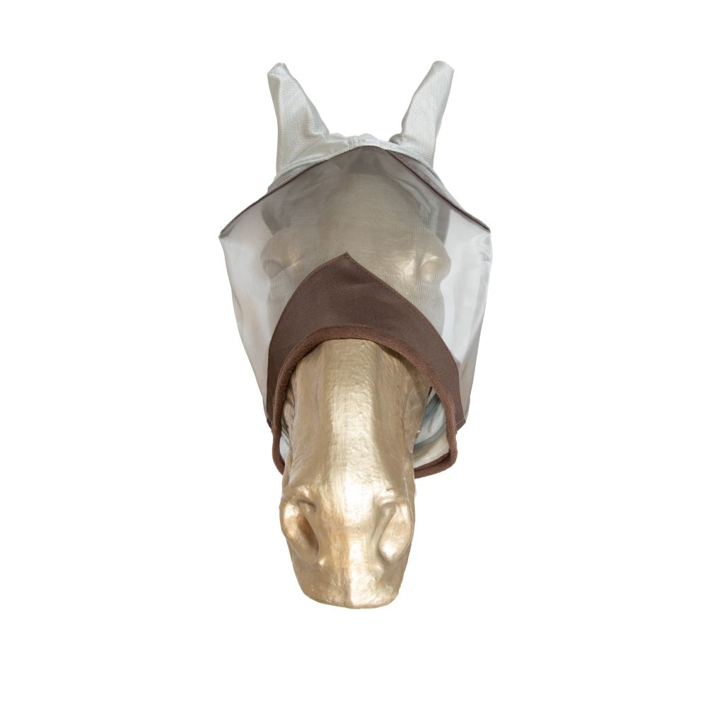 KENTUCKY® HORSEWEAR Fliegenmaske Classic mit Ohren, silber