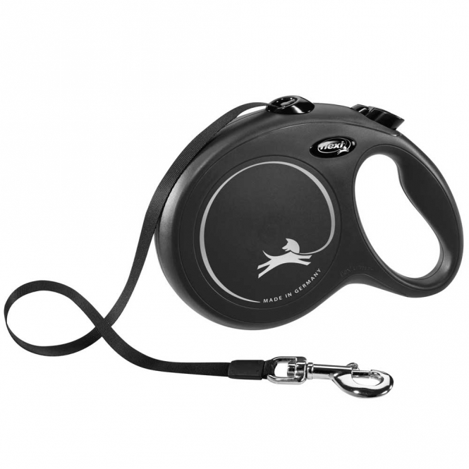 FLEXI Rollleine New CLASSIC Gurt - 8m, bis 50kg 