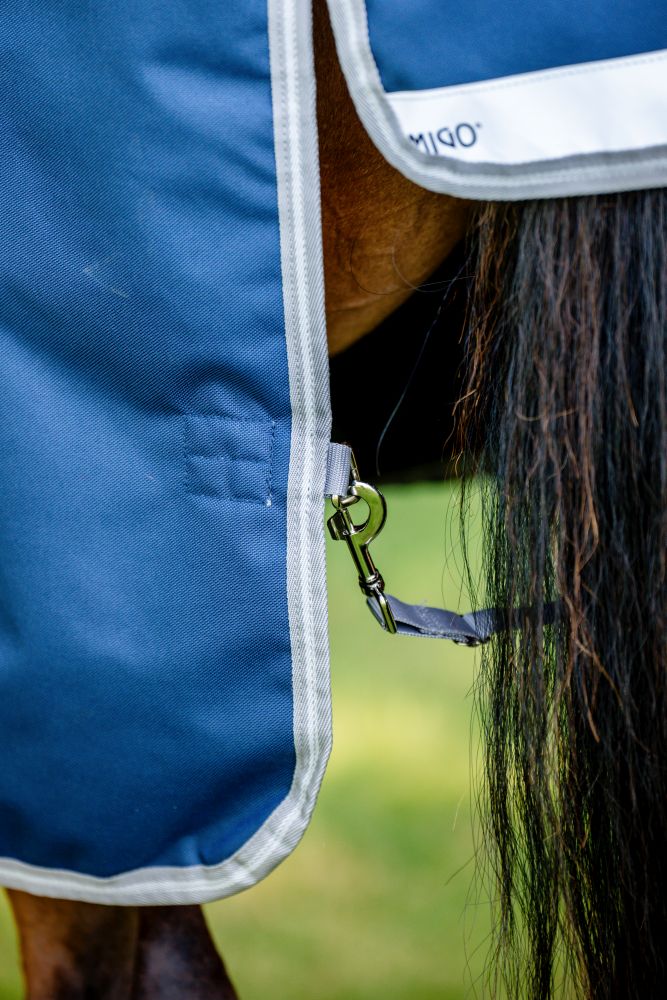 HORSEWARE® Amigo® Bravo 12 Wug Turnout, 0 g, navy/titanium