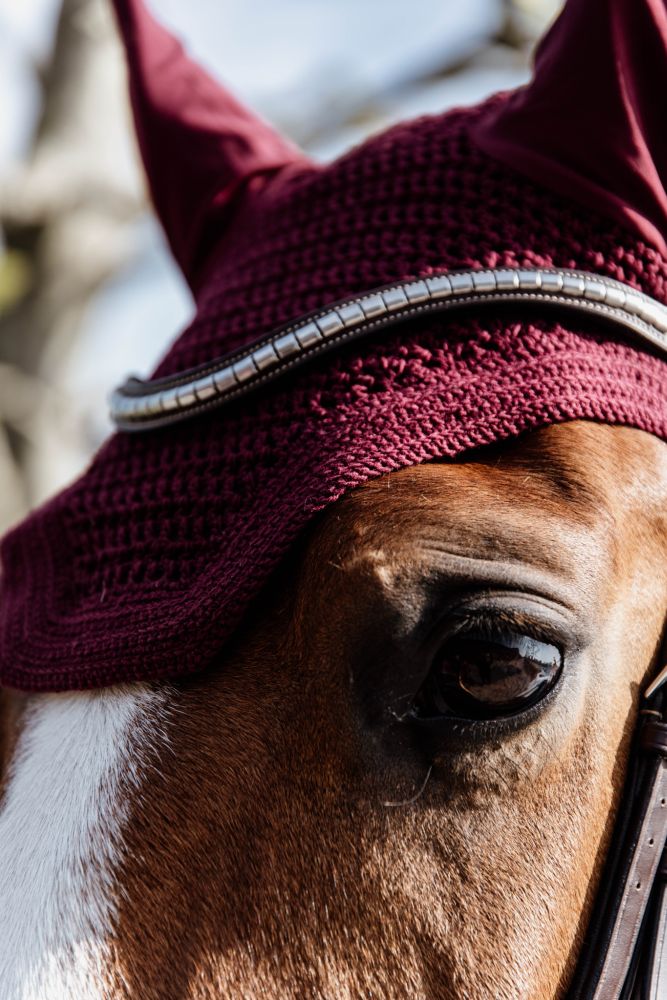 KENTUCKY® HORSEWEAR Fliegenhaube Wellington, bordeaux