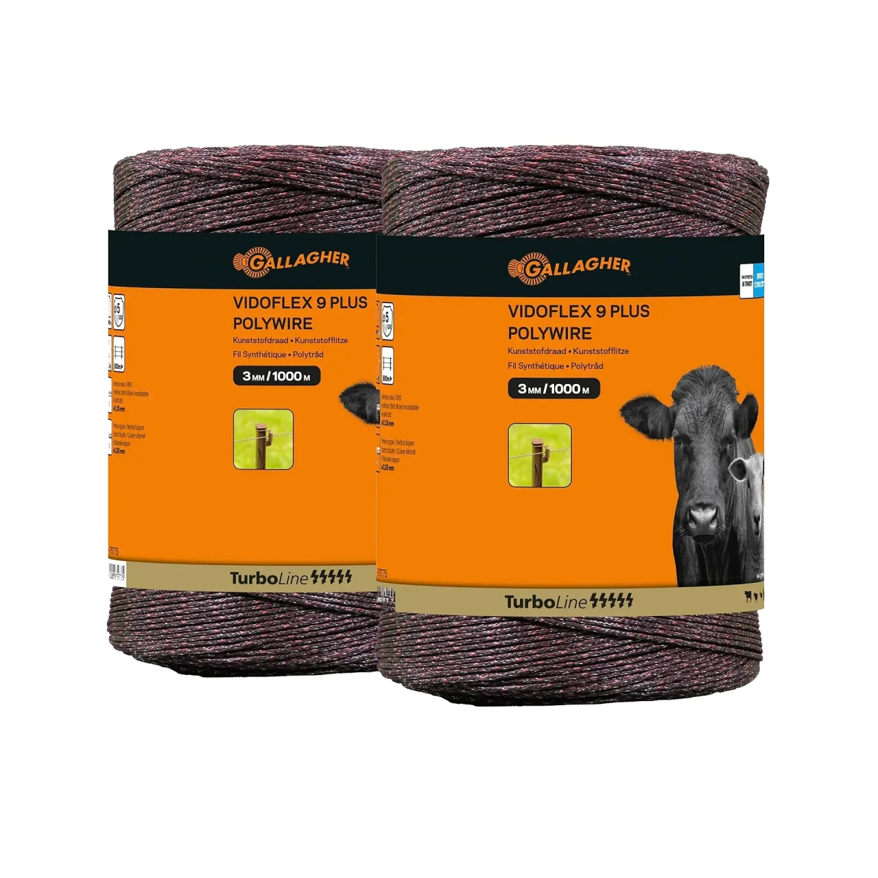 GALLAGHER Duopack Vidoflex 9 TurboLine Plus, terra