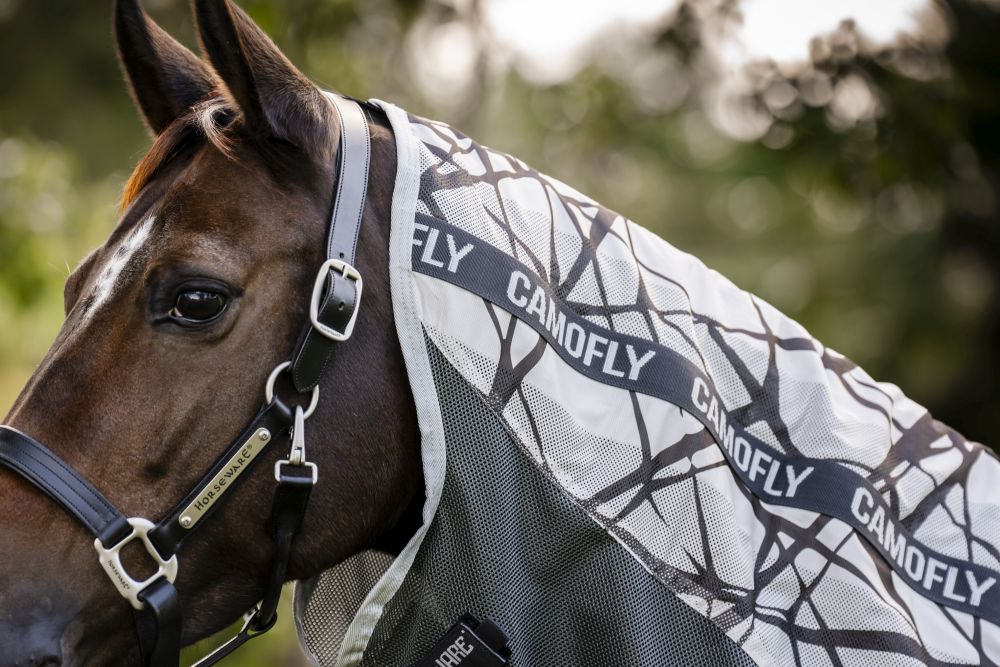 HORSEWARE® Fliegendecke Amigo ® CamoFly Plus, CamoFly Print/grey