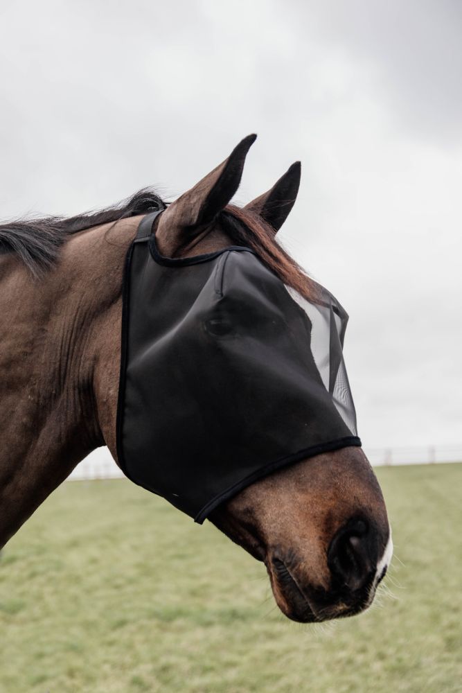 KENTUCKY® HORSEWEAR Fliegenmaske Classic ohne Ohren, schwarz