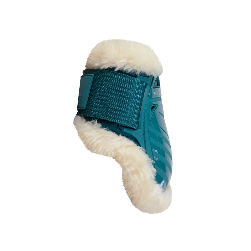 KENTUCKY® HORSEWEAR vegane Lammfell-Streichkappe Young Horse, smaragdgrün