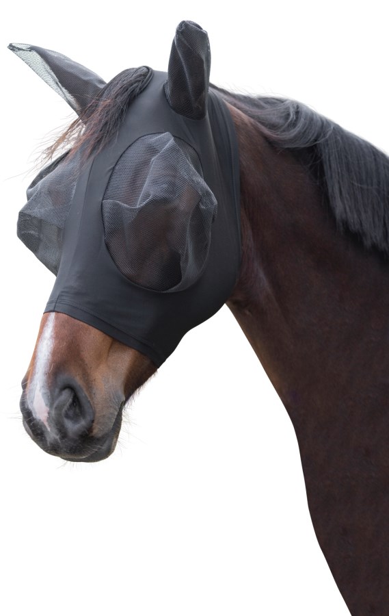 KERBL Fliegenschutzmaske FinoStretch, schwarz