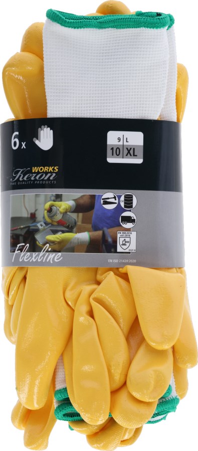 KERBL Feinstrickhandschuh Flexline, 6er-Pack