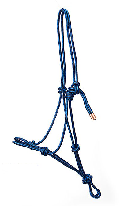 WESTERN IMPORTS® KNOTENHALFTER, blau/schwarz